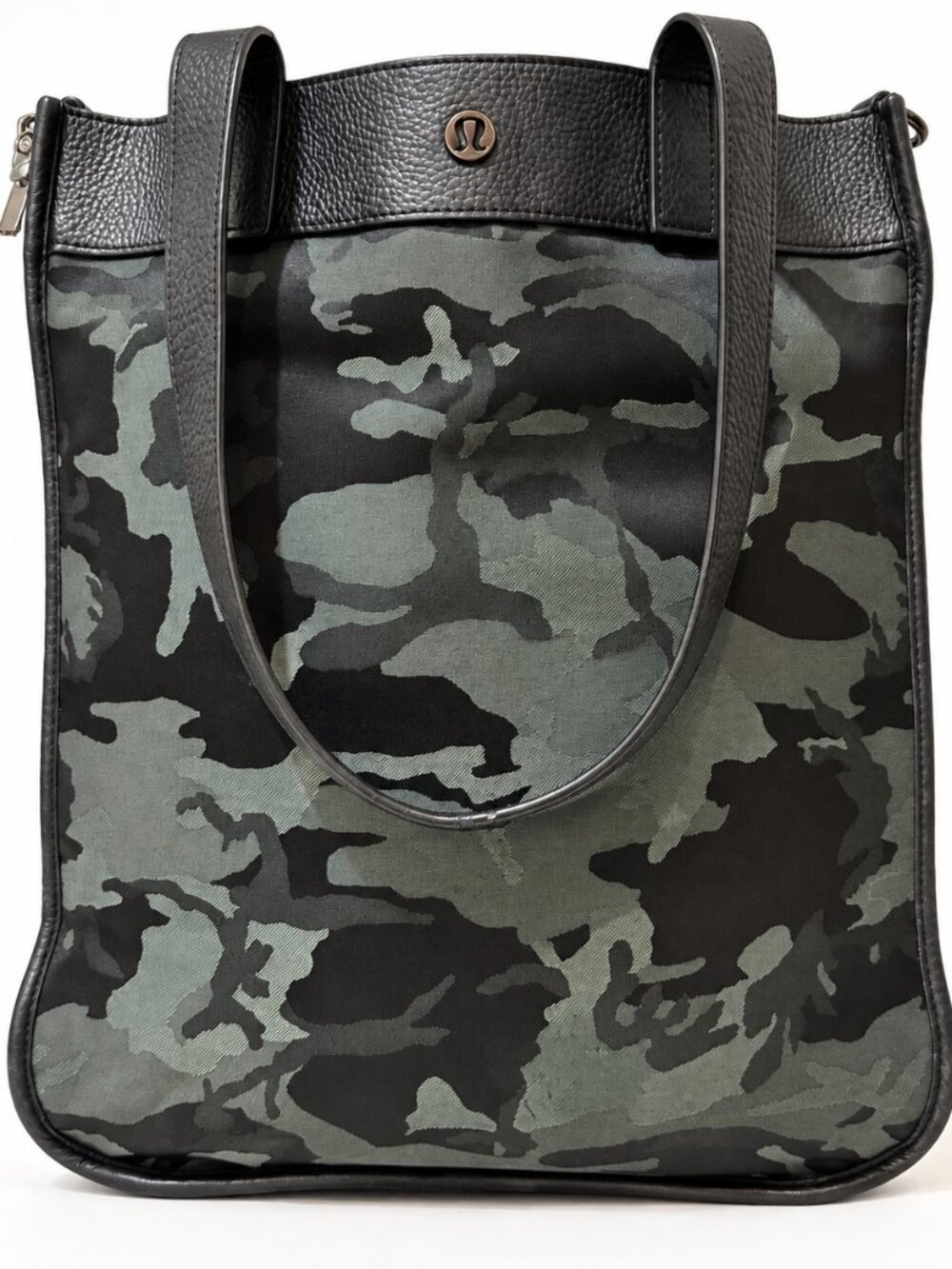 lululemon Now and Always Tote 15L Black Grey Camo